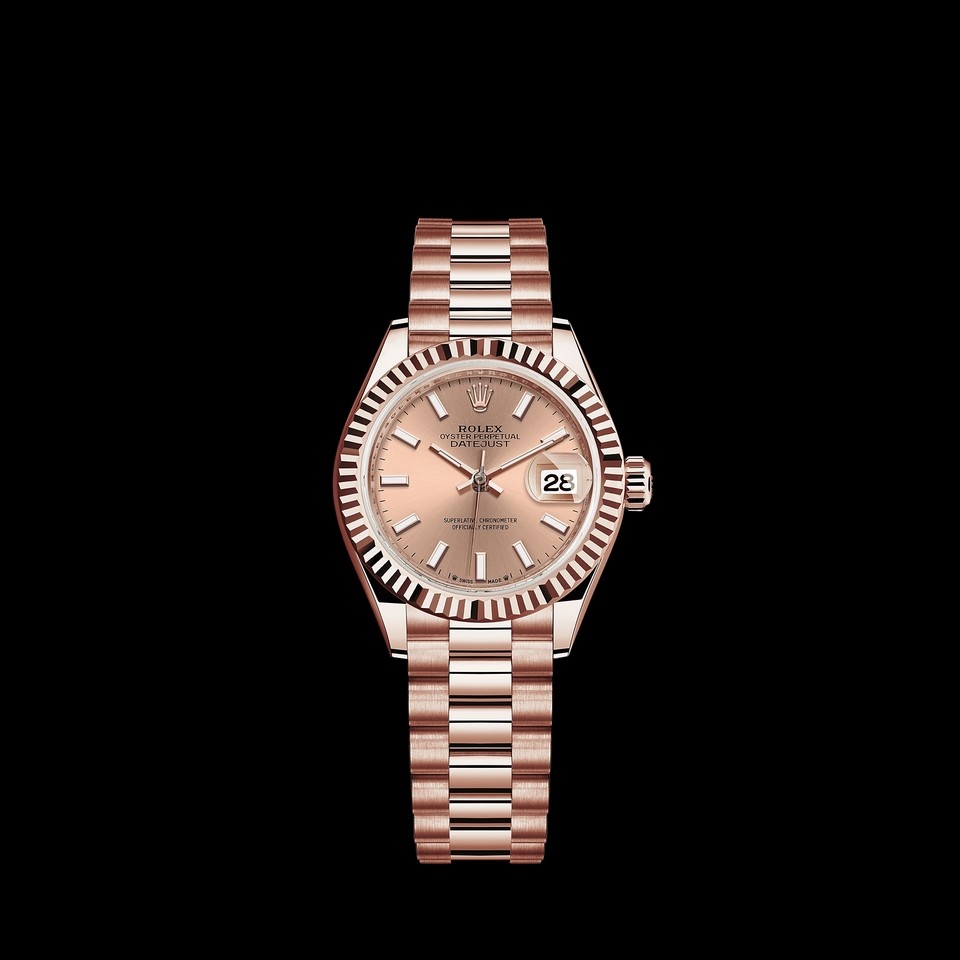 fake Rolex Lady-Datejust 18 ct Everose gold - M279175-0025 Watch
