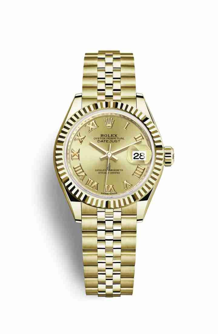 Rolex Datejust 28 yellow gold 279178 Champagne-colour Dial
