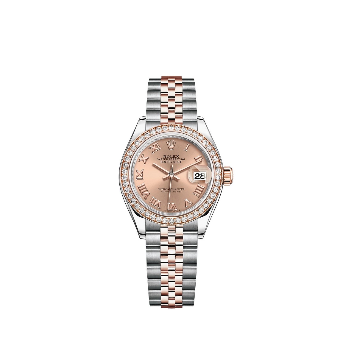 fake Rolex Lady-Datejust Rolesor Oystersteel 18 ct Everose gold M279381RBR-0025