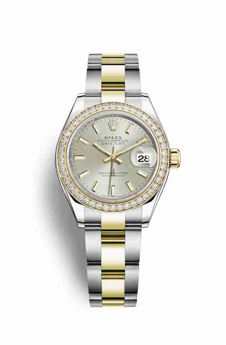 Rolex Datejust 28 Yellow Rolesor Oystersteel yellow gold 279383RBR Silver Dial