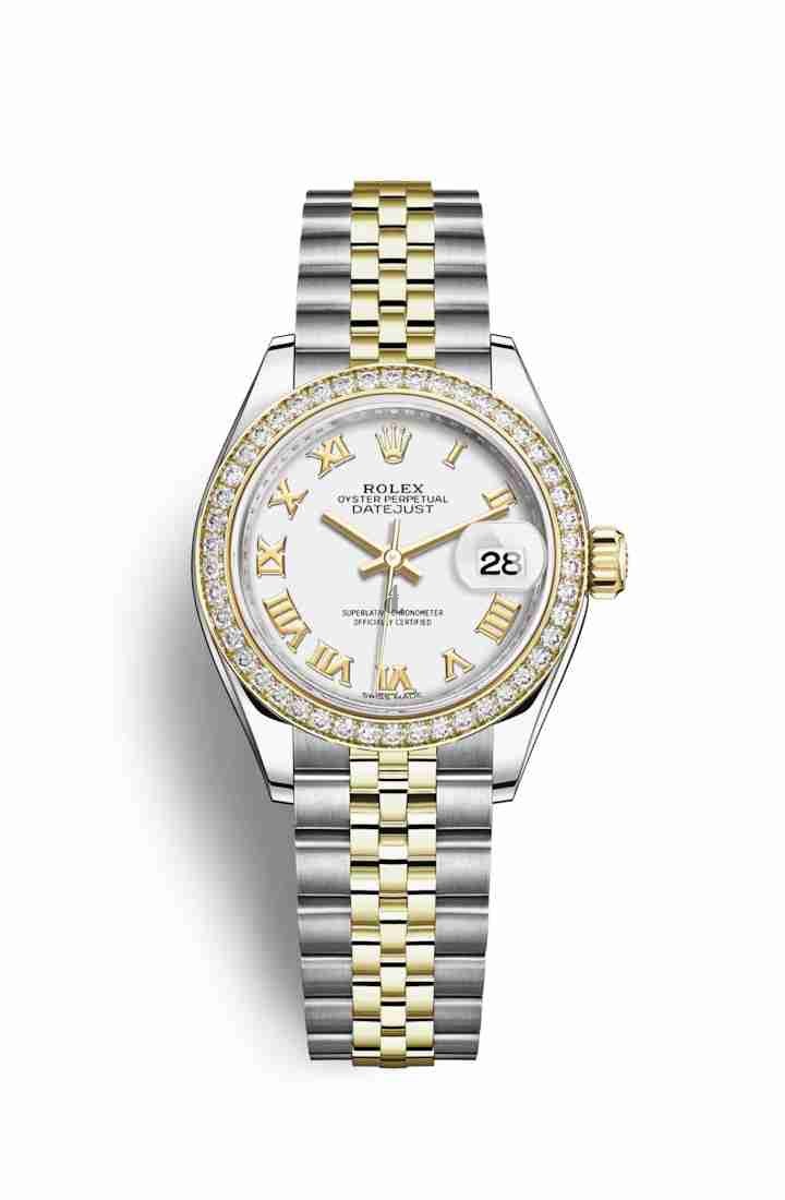 Rolex Datejust 28 Yellow Rolesor Oystersteel yellow gold 279383RBR White Dial
