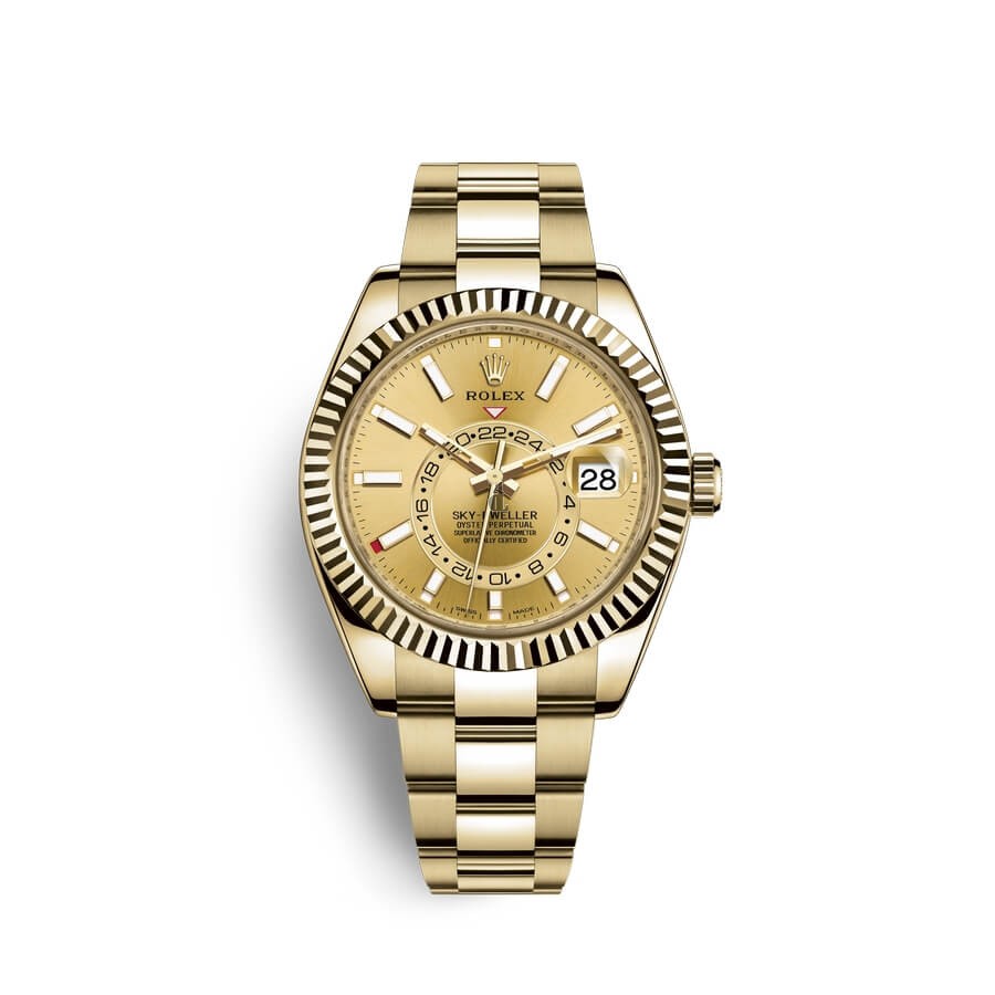 Rolex Sky-Dweller 18 ct yellow gold M326938-0003 watch replica