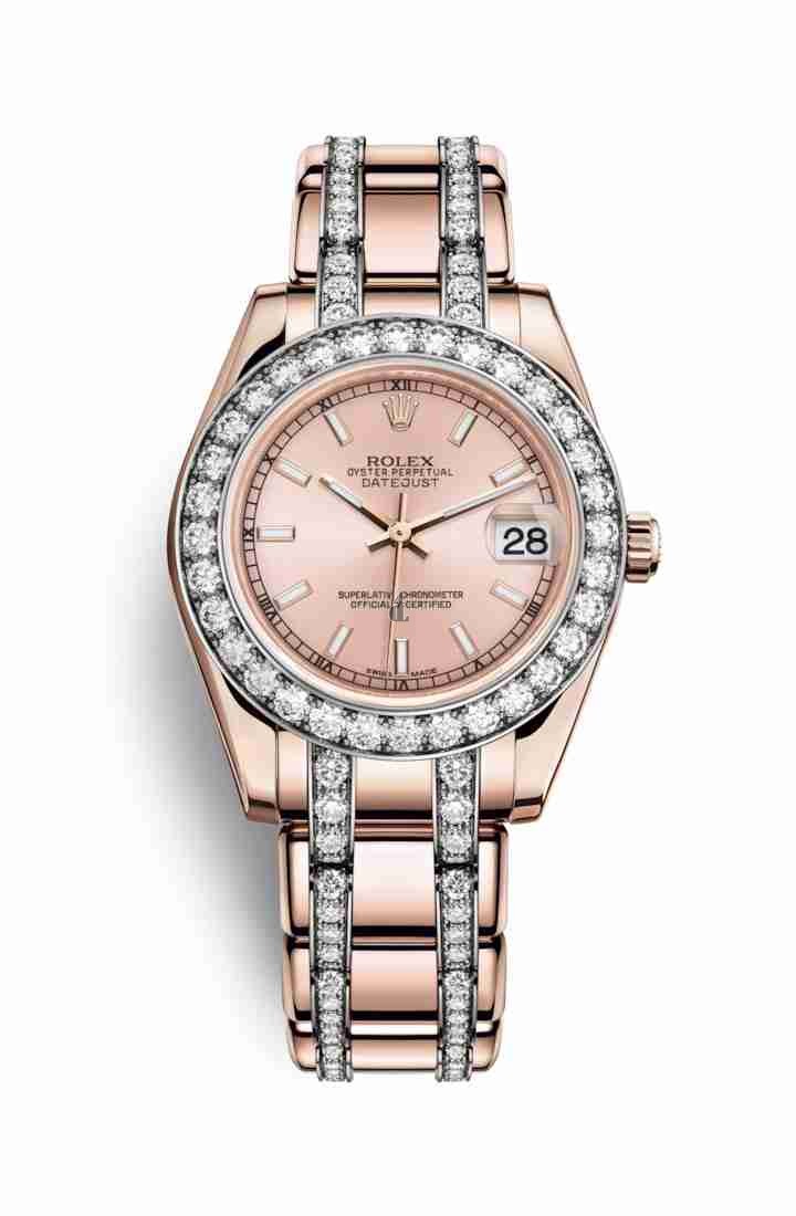 Rolex Pearlmaster 34 Everose gold 81285 Pink Dial