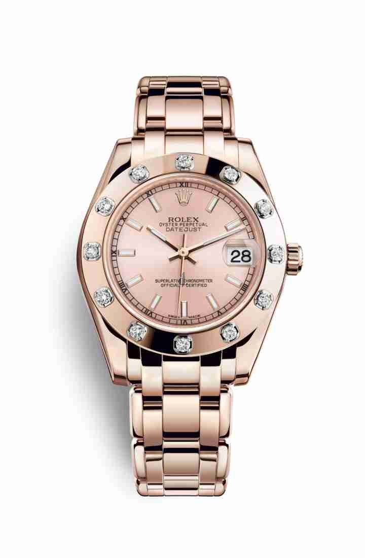 Rolex Pearlmaster 34 Everose gold 81315 Pink Dial