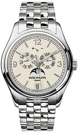 Fake Patek Philippe Complicated Annual Calendar 18kt White Gold Men's Watch 5146-1G