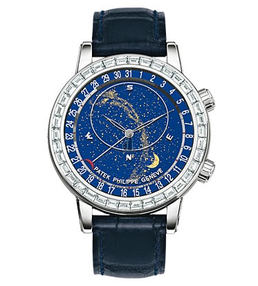 Fake Patek Philippe Grand Complications Celestial 18K White Gold Diamond Men's Watch 6104G-001