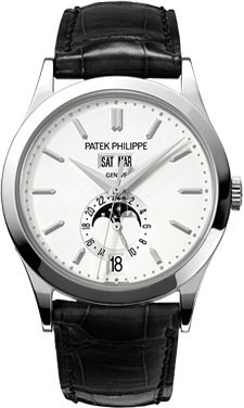 Fake Patek Philippe Grand Complications Silvery Opaline Men's Watch 5396G-011