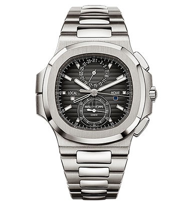 Fake Patek Philippe Nautilus Travel Time Chronograph Stainless Steel Automatic Men's Watch 5990-1A-001