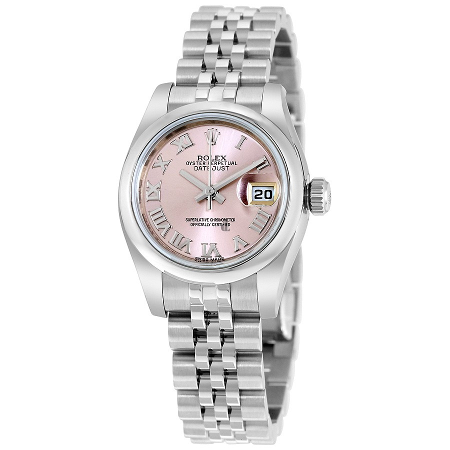 imitation Rolex Lady Datejust RLX179160PRJ Pink Dial Jubilee Automatic Watch