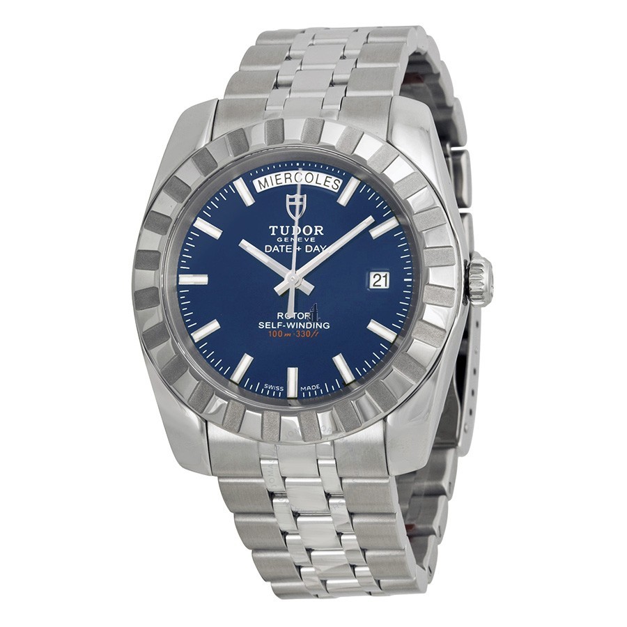 Tudor Dateand Day Classic Automatic Blue Dial Stainless Steel 23010-BLSSS Replica