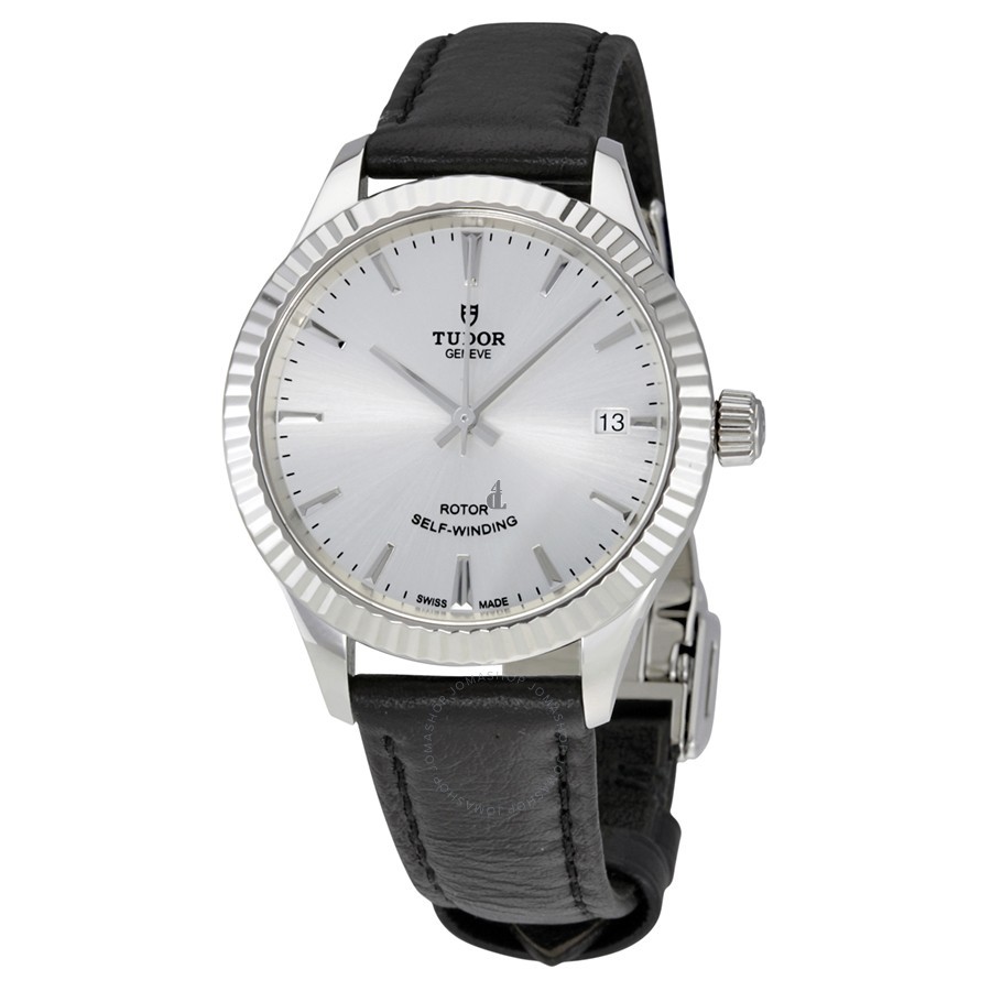 Tudor Style Silver Dial Automatic Ladies Watch 12310-SVLS Replica