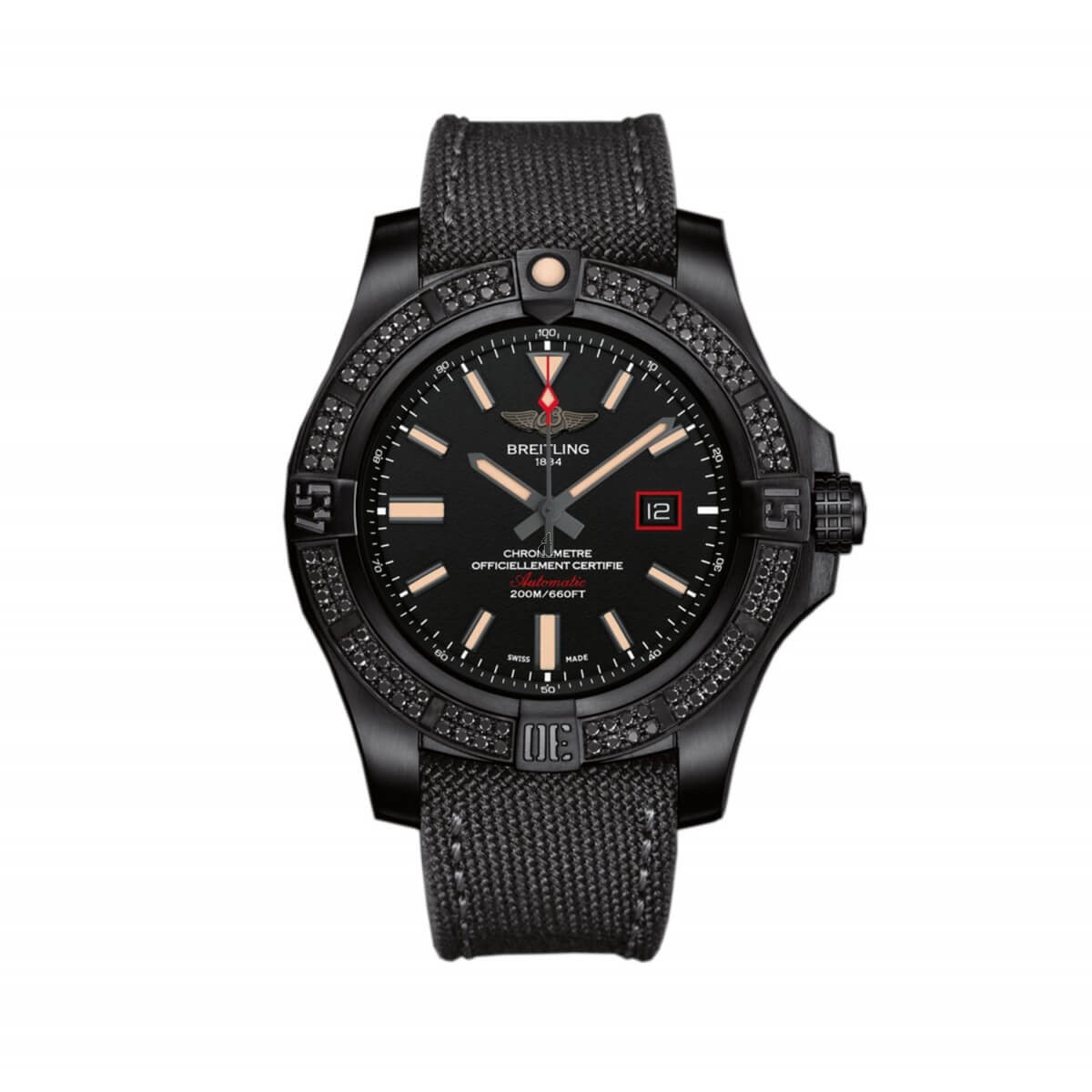 Breitling Avenger Titanium Black Dial Mens Watch fake