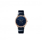 fake A. Lange & S?hne Saxonia Thin Blue Gold Flux Dial and Pink Gold case 211.088