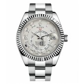 Fake Rolex Sky Dweller White Gold Watch 326939.