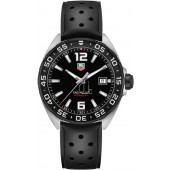 Tag Heuer Formula 1 Black Dial Black Rubber Men's Watch WAZ1110.FT8023 fake.