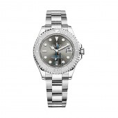 imitation Rolex Yacht-Master 268622 Rhodium Dial Steel and Platinum Oyster Midsize Watch RSO