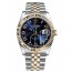 Fake Rolex Datejust 36mm Steel and Yellow Gold Blue Concentric Circle Dial 116233 BLCAJ.
