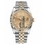 Fake Rolex Datejust 36mm Steel and Yellow Gold Champagne Dial 116233 CHDJ.