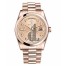 Fake Rolex Day Date Pink Gold Champagne Dial 118205 CHJDP.