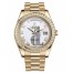 Fake Rolex Day Date II President Yellow Gold White dial 218348 WRP.