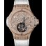 Hublot Big Bang Gold White Tourbillon Full Pave Watch 345.PE.9010.LR.1704 replica.