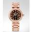 Omega DeVille Ladymatic Brown Dial Rose Gold Diamond fake 425.65.34.20.63.003