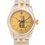 fake Tudor Glamour Date Stainless Steel Automatic Gold Dial Ladies Watch 51003-68013