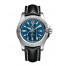 Breitling Colt 41 Automatic Blue Dial Black Leather Men's Watch replica