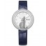 Piaget Possession Diamond Silver Dial Ladies Blue Leather G0A43090