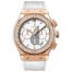 Fake ClassiC Fusion WHite Dial 18 Carat Rose Gold with Diamonds Case White Leather Band Automatic Men's Watch