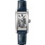Cartier Tank Americaine Silver Dial Navy Leather Ladies WSTA0016