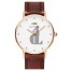 $79:Discounts Daniel Wellington Classy St. Mawes Crystal Index Leather Strap Watch 26mm
