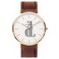 $89:Discounts Daniel Wellington Classic St. Mawes Leather Strap Watch 40mm