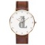 $89:Discounts Daniel Wellington Classy St. Mawes Crystal Index Leather Strap Watch 34mm