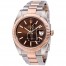 imitation Rolex Datejust 41 126331CHSO Chocolate Dial Steel and 18K Everose Gold Watch
