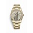 Rolex Day-Date 36 yellow gold 118238 White mother-of-pearl diamond paved Dial