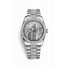 Rolex Day-Date 36 Platinum 118346 Silver set diamonds Dial