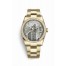 Rolex Day-Date 36 yellow gold 118348 Silver set diamonds Dial