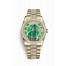 Rolex Day-Date 36 yellow gold 118348 Carousel of green jade Dial