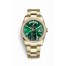 Rolex Day-Date 36 yellow gold 118348 Green Dial