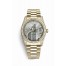 Rolex Day-Date 36 yellow gold lugs set diamonds 118388 Silver Dial
