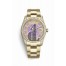 Rolex Day-Date 36 yellow gold lugs set diamonds 118388 Carousel of lavender jade Dial
