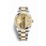 Rolex Datejust 36 Yellow Rolesor Oystersteel yellow gold 126203 Champagne-colour set diamonds Dial