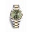 Rolex Datejust 36 Yellow Rolesor Oystersteel yellow gold 126233 Olive green set diamonds Dial