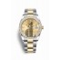 Rolex Datejust 36 Yellow Rolesor Oystersteel yellow gold 126283RBR Champagne-colour set diamonds Dial