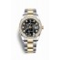 Rolex Datejust 36 Yellow Rolesor Oystersteel yellow gold 126283RBR Black set diamonds Dial