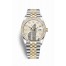 Rolex Datejust 36 Yellow Rolesor Oystersteel yellow gold 126283RBR Silver Jubilee design set diamonds Dial