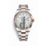 Rolex Datejust 41 Everose Rolesor Oystersteel Everose gold 126331 White mother-of-pearl set diamonds Dial