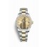 Rolex Datejust 31 Yellow Rolesor Oystersteel yellow gold 178383 Champagne-colour set diamonds Dial