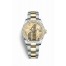 Rolex Datejust 31 Yellow Rolesor Oystersteel yellow gold 178383 Champagne-colour raised floral motif Dial